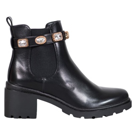 Seastar Boots With Crystals black yellow