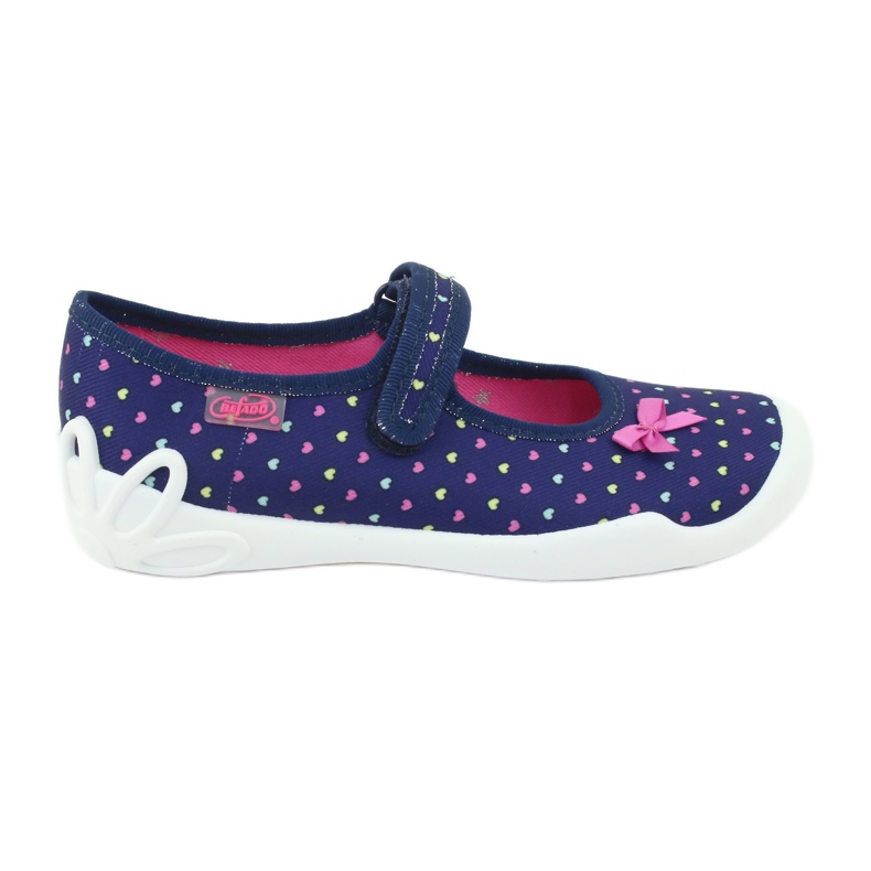 Befado children's shoes 114Y372 navy blue pink Befado children's shoes 114Y372 navy blue pink