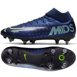 Nike Mercurial Superfly 7 Academy Mds Sg Pro Ac M CK0014-401 football shoe navy blue navy blue Nike Mercurial Superfly 7 Academy Mds Sg Pro Ac M CK0014-401 football shoe navy blue navy blue