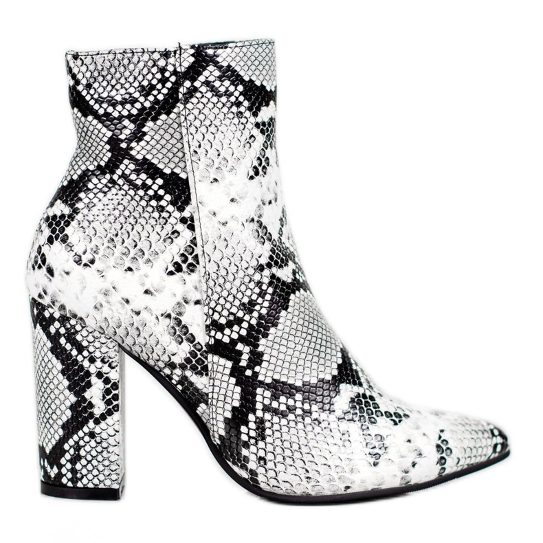 Seastar Snake Print Boot white black multicolored