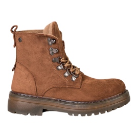 SHELOVET Laced Trappers brown SHELOVET Laced Trappers brown