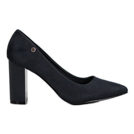 Goodin Suede Pumps On A Pillar black