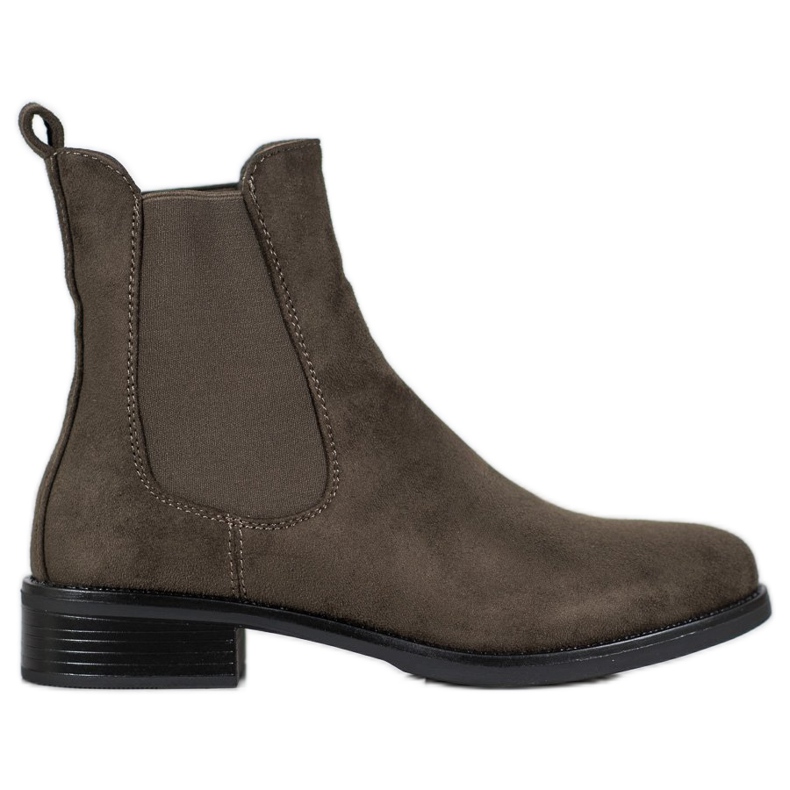 SDS Suede Chelsea boots green