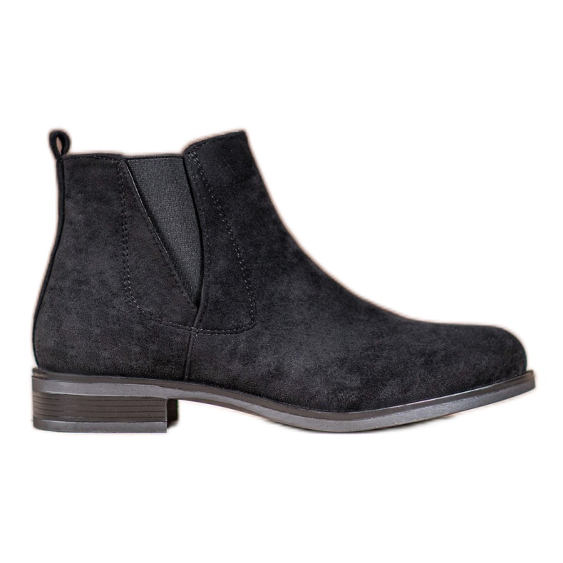 Ideal Shoes Slip-on boots black