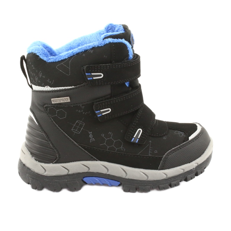 Black American Club HL20 softshell boots with a membrane blue