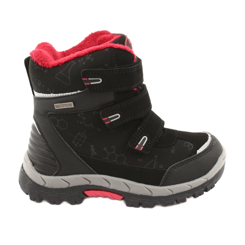 Black American Club HL20 softshell boots with a membrane red