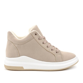 Insulated beige sneakers TL133-5