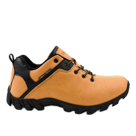 2019B yellow trekking shoes brown black