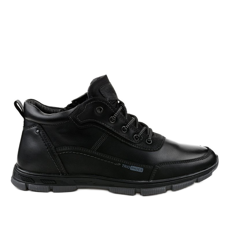 Black trekking shoes R7163-1 Black trekking shoes R7163-1