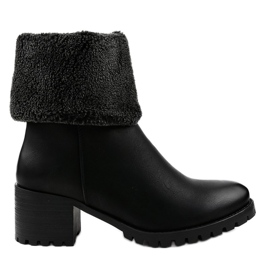 Black insulated boots 5165