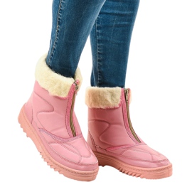Pink snow boots ankle boots 69