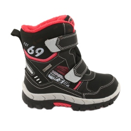 American Club boots with a RL34 membrane black red