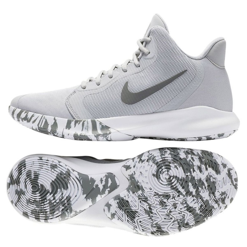 Nike Precision Iii M AQ7495-004 shoe white grey Nike Precision Iii M AQ7495-004 shoe white grey