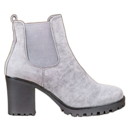 Queentina Chelsea Boots On A Bar grey Queentina Chelsea Boots On A Bar grey