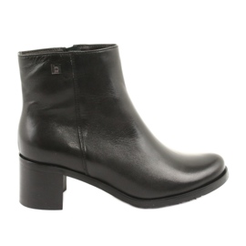 Arka Women's leather insulated high heels 7387 black Arka Women's leather insulated high heels 7387 black