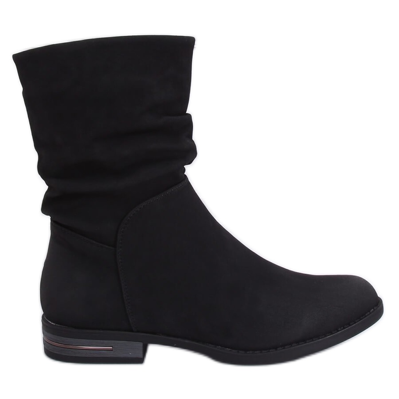 Black women's flat black boots 5139 Black Black women's flat black boots 5139 Black