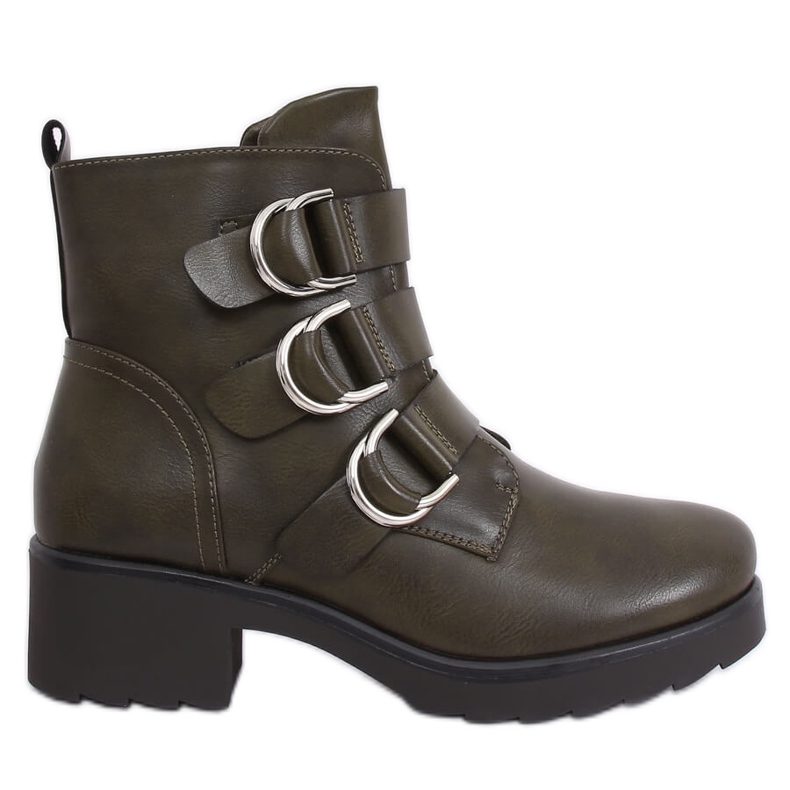 Green women's boots BZ66010-KB Green