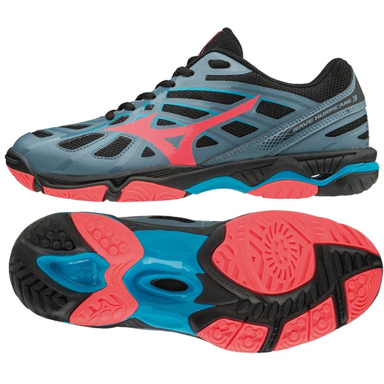 Mizuno Wave Hurricane 3 W V1GC174065 shoes grey grey