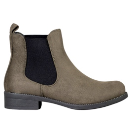 SDS Chelsea boots with crystals green