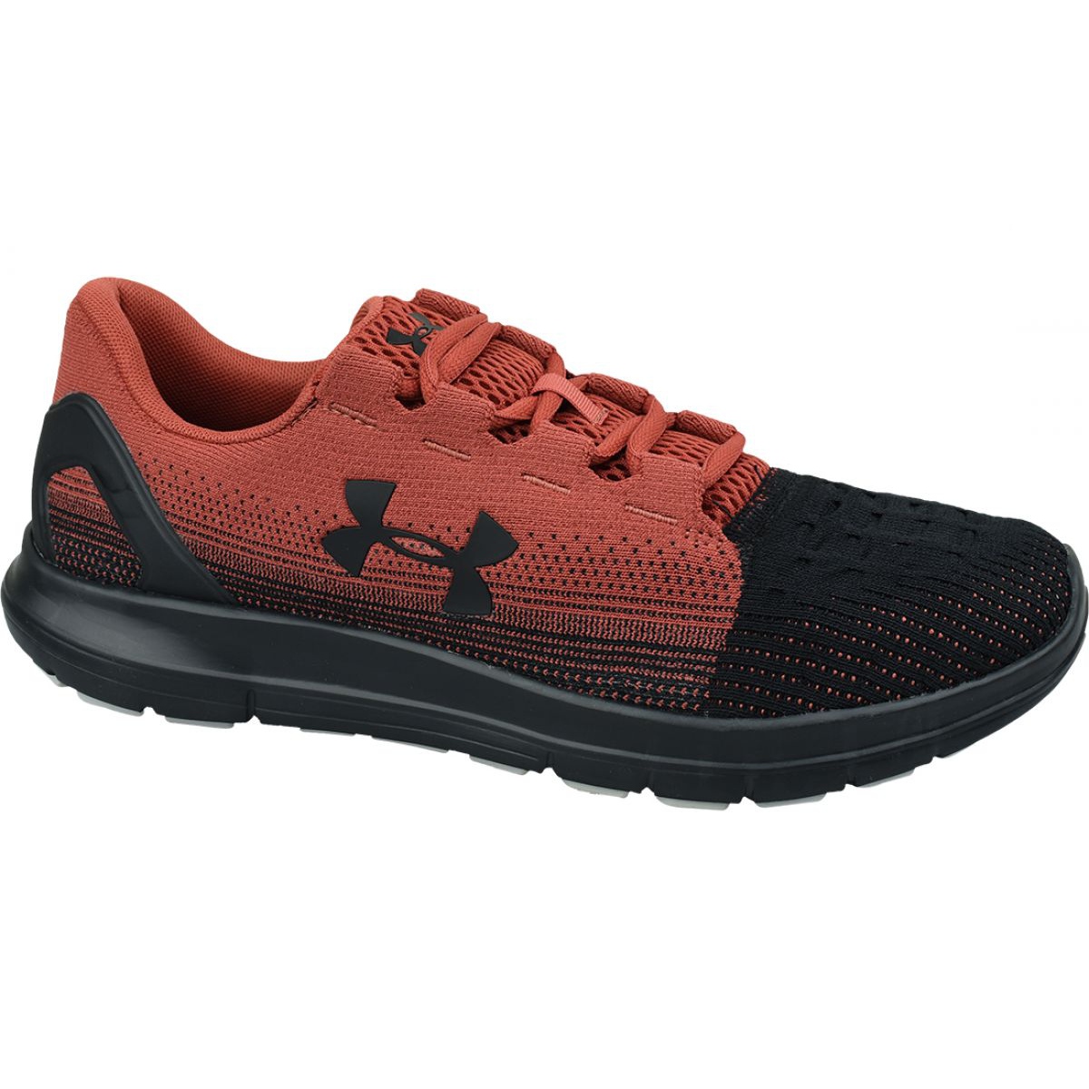under armor red and black shoes