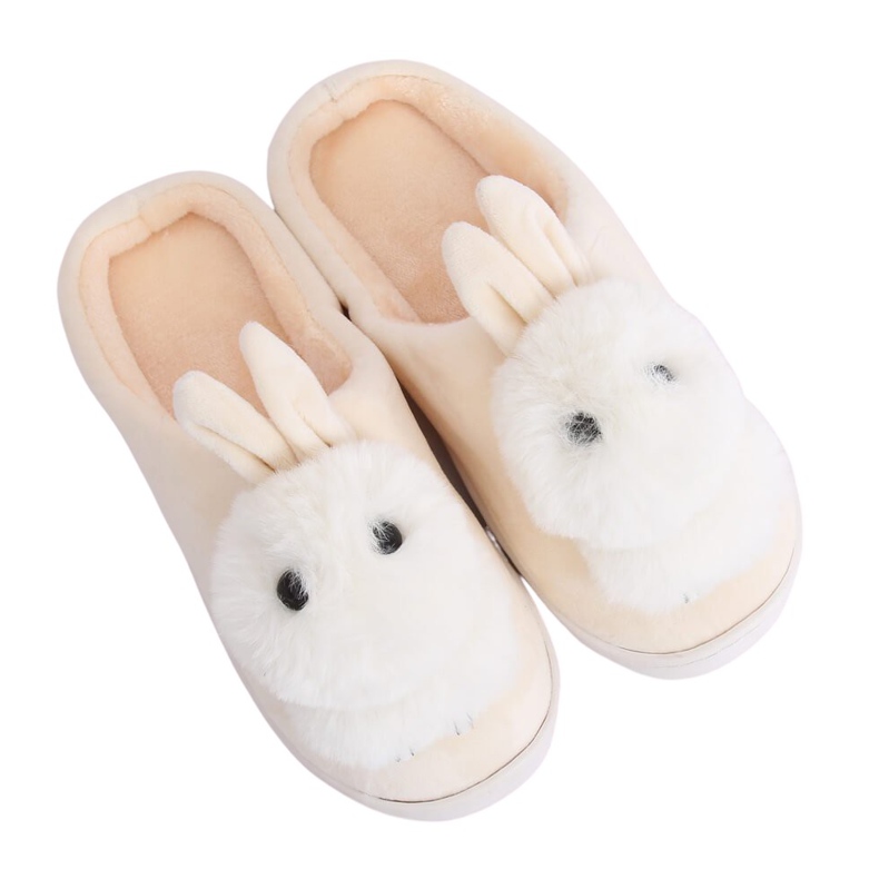 Women's slippers bunnies beige MA01 Beige Women's slippers bunnies beige MA01 Beige