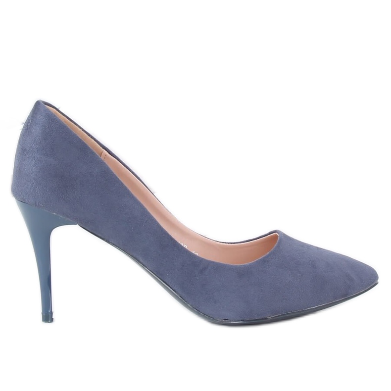 Pumps on a comfortable heel blue NF-49P Dk Blue