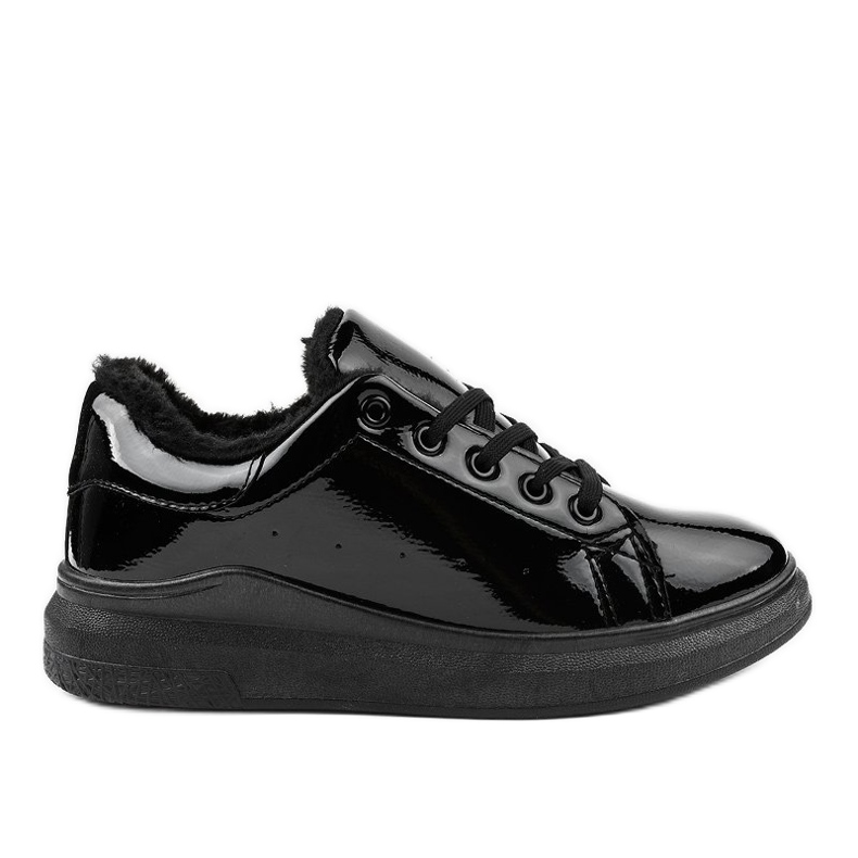 Black insulated sneakers TL140-1