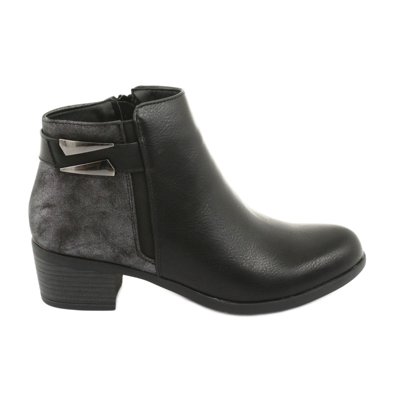 M.Daszyński Jodhpur boots Daszyński 1919 black buckle grey