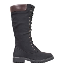Seastar Warm lace-up boots black