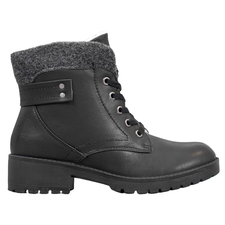 J. Star Lace-up boots black