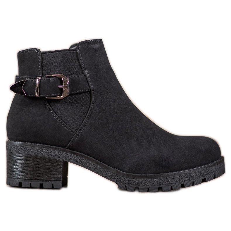 J. Star Black suede boots