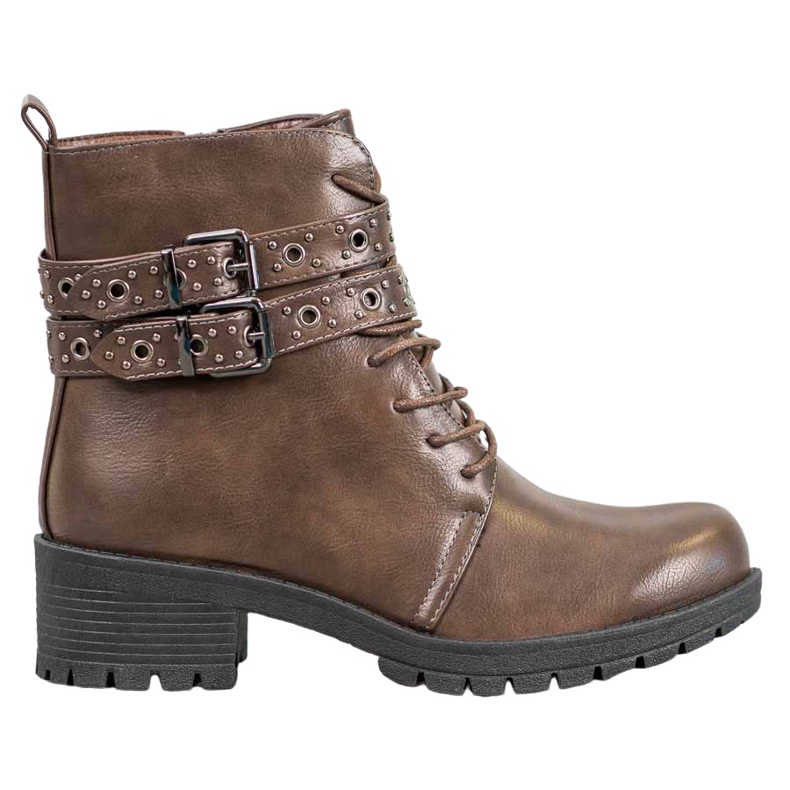 SHELOVET Lace-up Workers brown