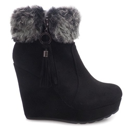 Boots On Wedge 58-385 Black