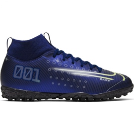 Nike Mercurial Superfly 7 Academy Mds Tf Jr BQ5407 401 football shoe navy blue navy blue
