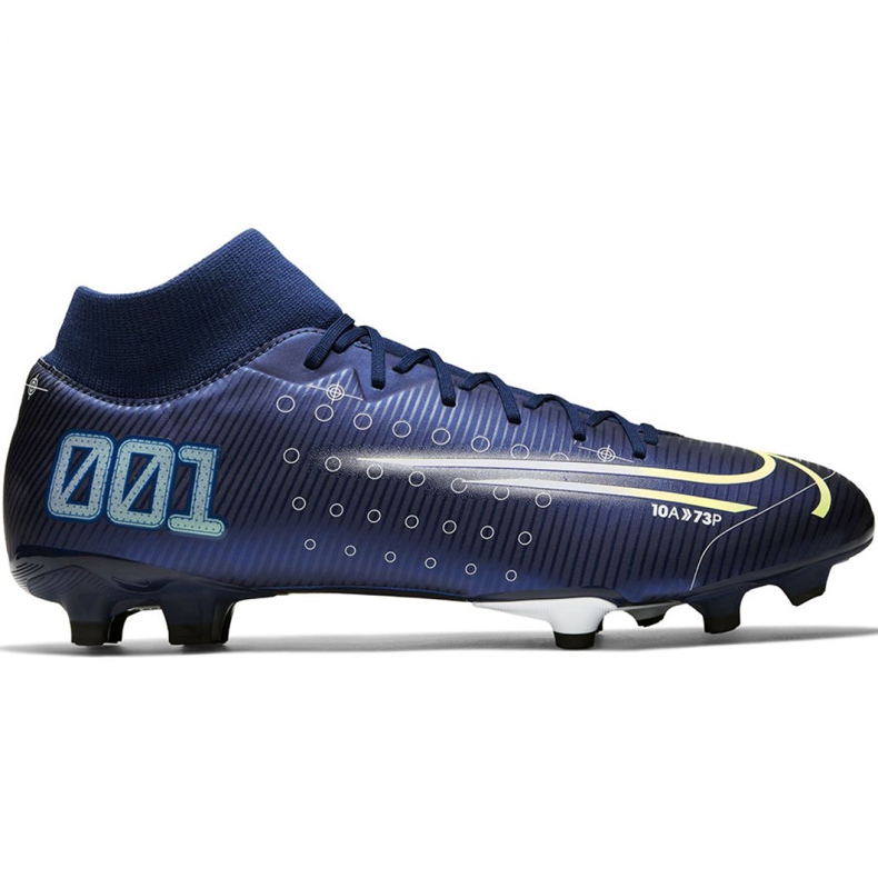 Nike Mercurial Superfly 7 Academy Mds FG / MG M BQ5427 401 football shoe blue blue