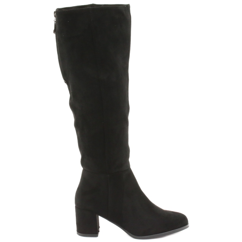 Black suede boots Sergio leone KZ273