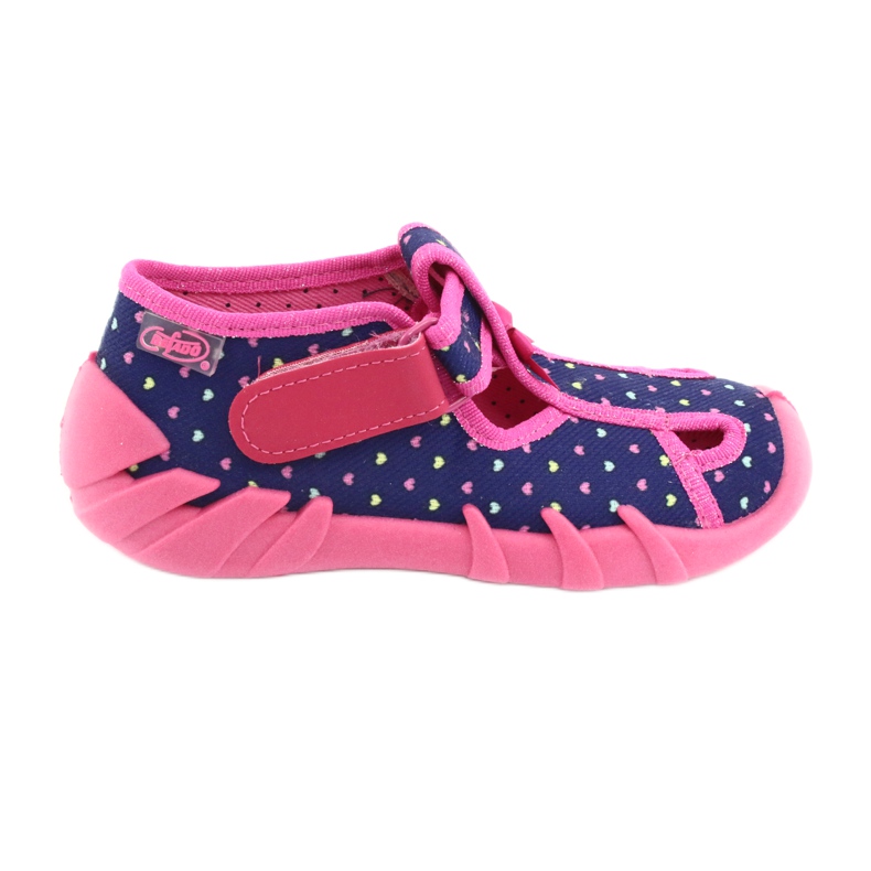 Befado children's shoes 190P092 navy blue pink