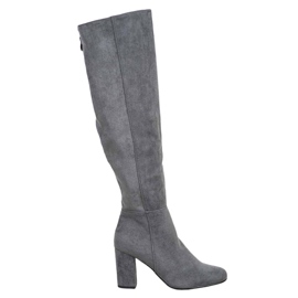 Goodin Gray Suede Boots grey