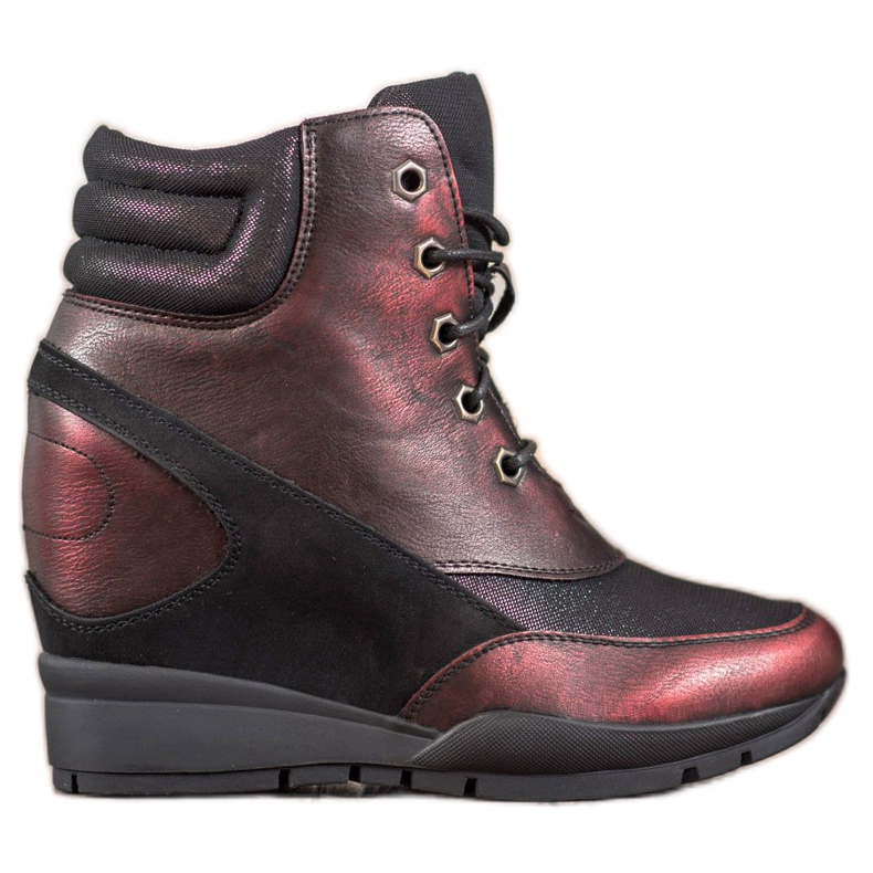 Sergio Leone Burgundy Sneakers red