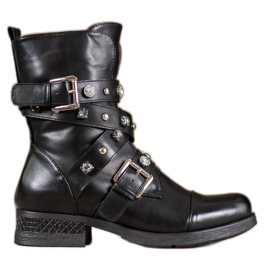 Kayla Workers With Decorative Belt black Kayla Workers With Decorative Belt black