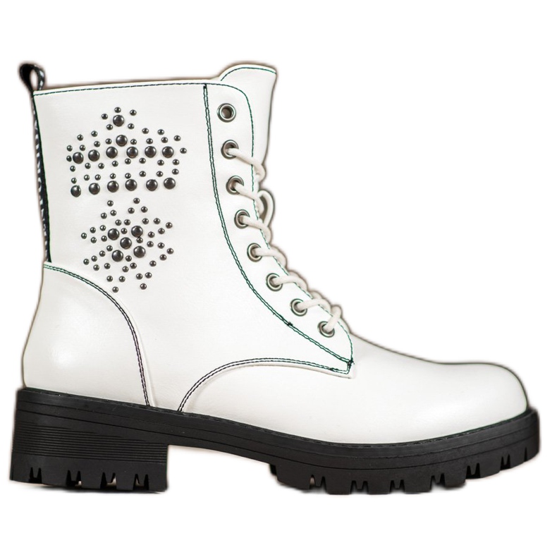 Goodin White Glany Booties