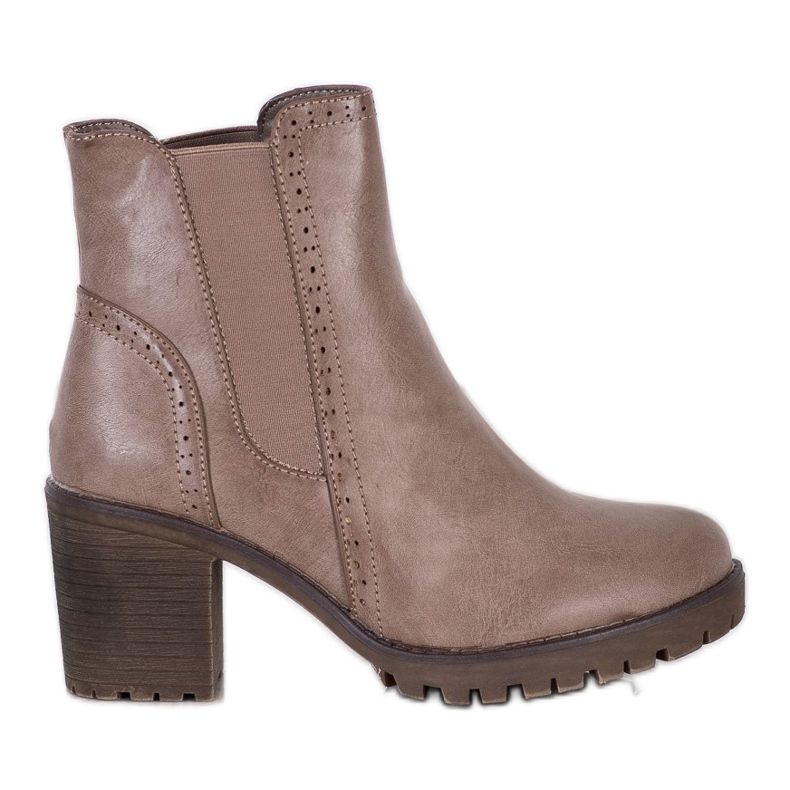 J. Star Slip-on Boots On The Platform brown