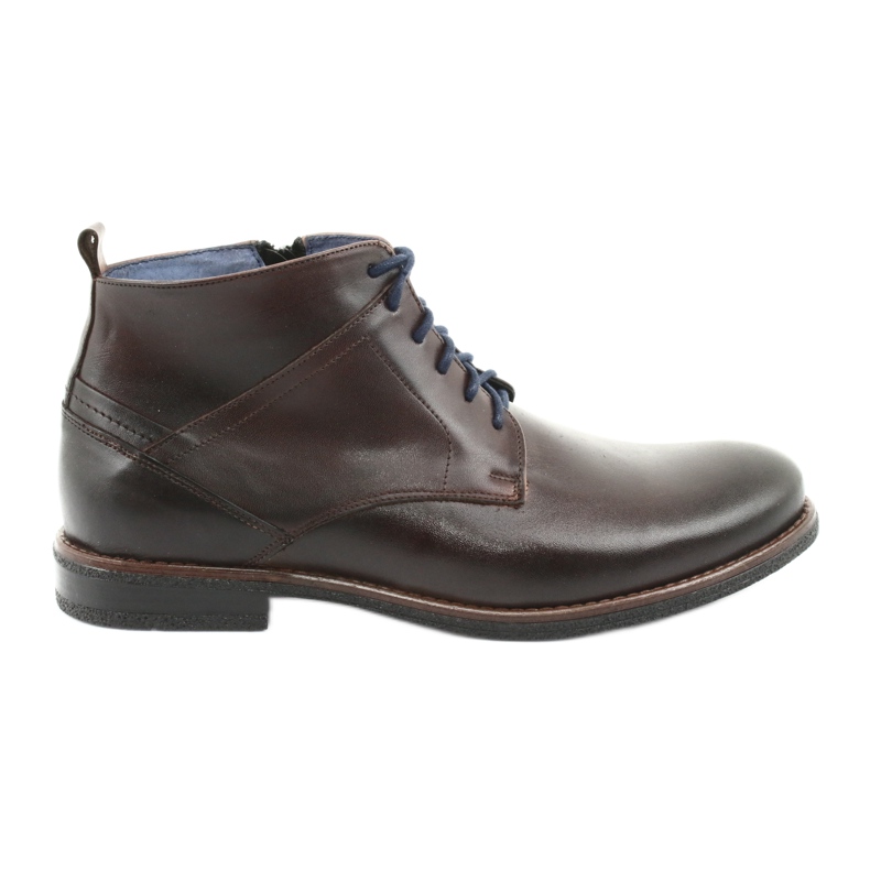 Leather boots on the Nikopol 702 zipper brown