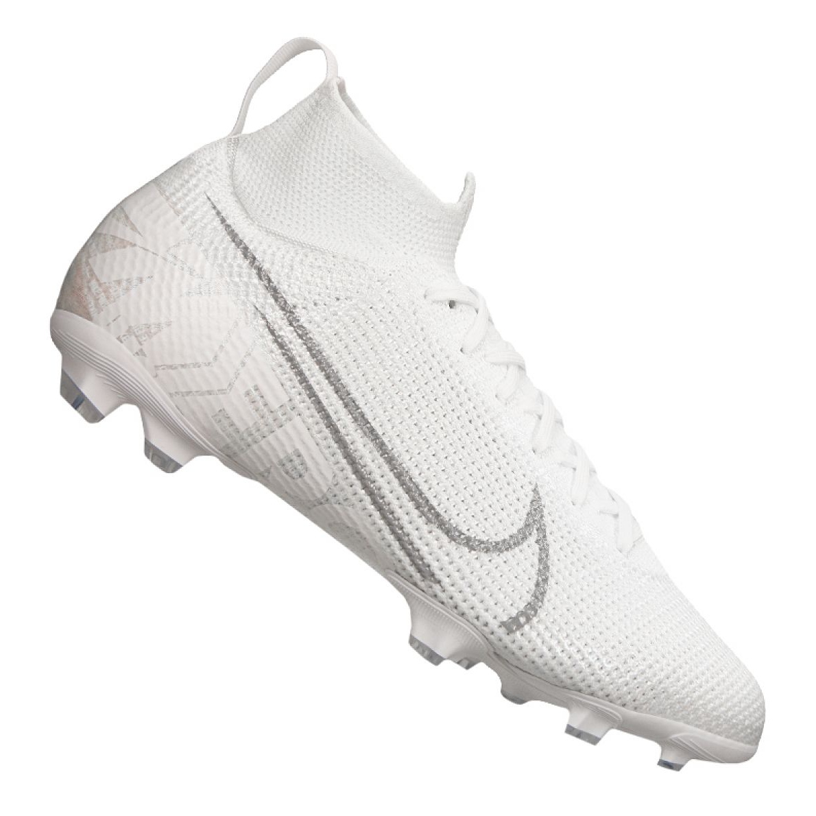 Nike Superfly 7 Elite Fg Jr AT8034 100 soccer shoes white white