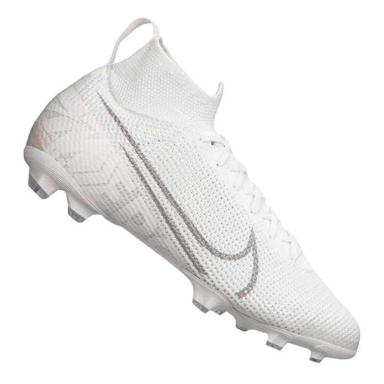 Nike Superfly 7 Elite Fg Jr AT8034-100 soccer shoes white white
