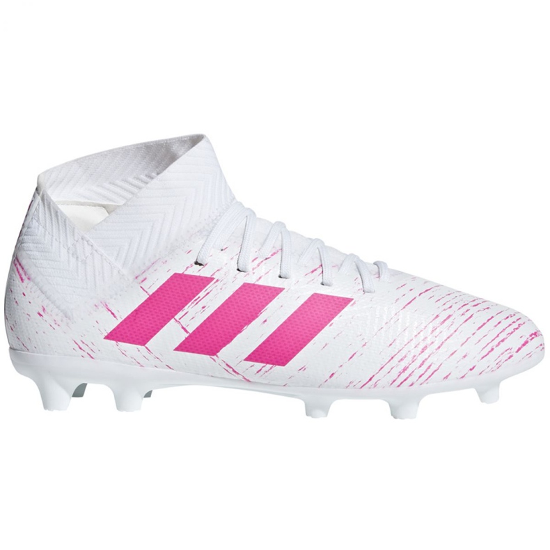 The adidas Nemeziz 18.3 Fg Jr CM8506 football boots multicolored white