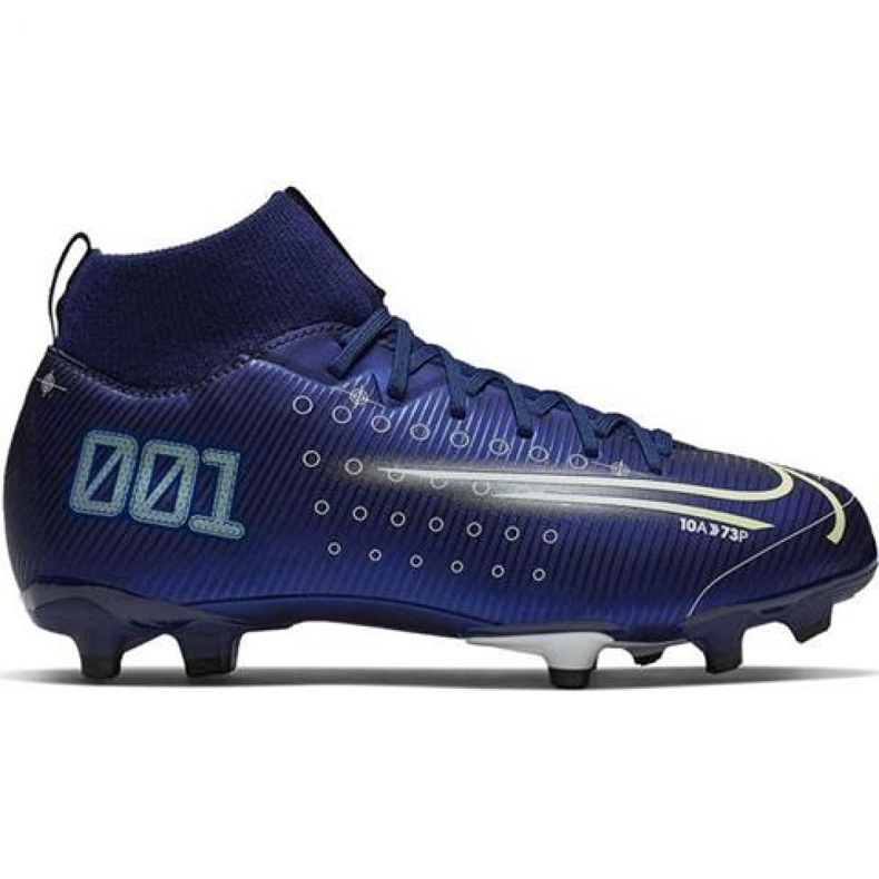 Nike Mercurial Superfly 7 Academy Mds FG / MG Jr BQ5409 401 football shoe navy blue navy blue