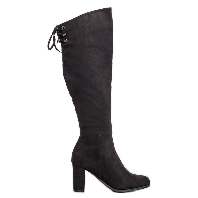 VINCEZA suede boots black