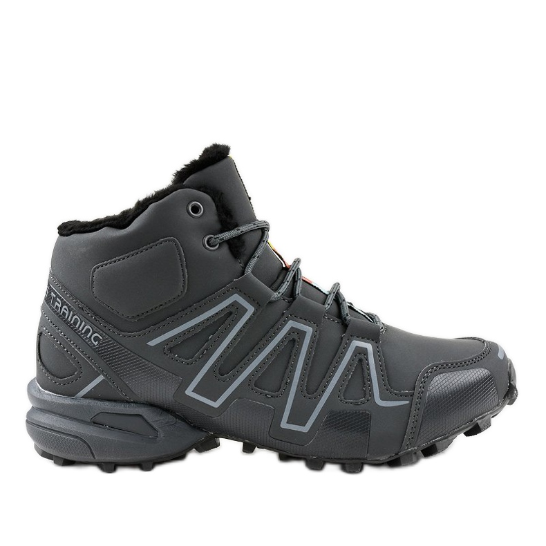 Gray insulated trekking shoes BN8810 grey