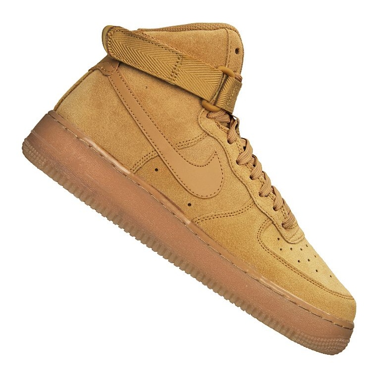 nike air force one brown suede